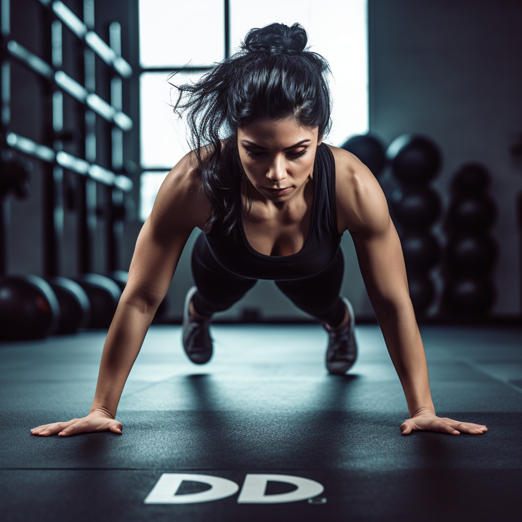 Mid-Workout Moment: Strong Woman Training at D_D Gym