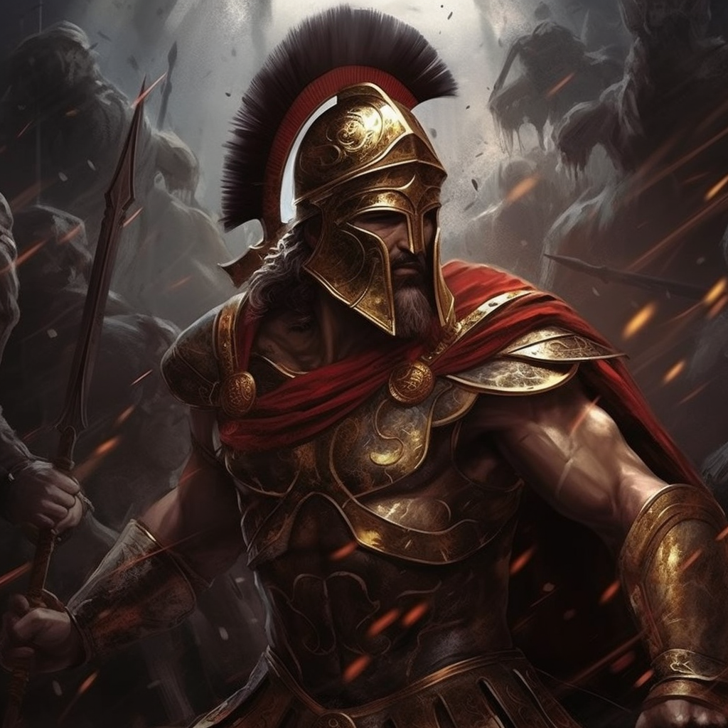Ares's Mid-War Expedition: A Pre-Raphaelite Visual Journey
