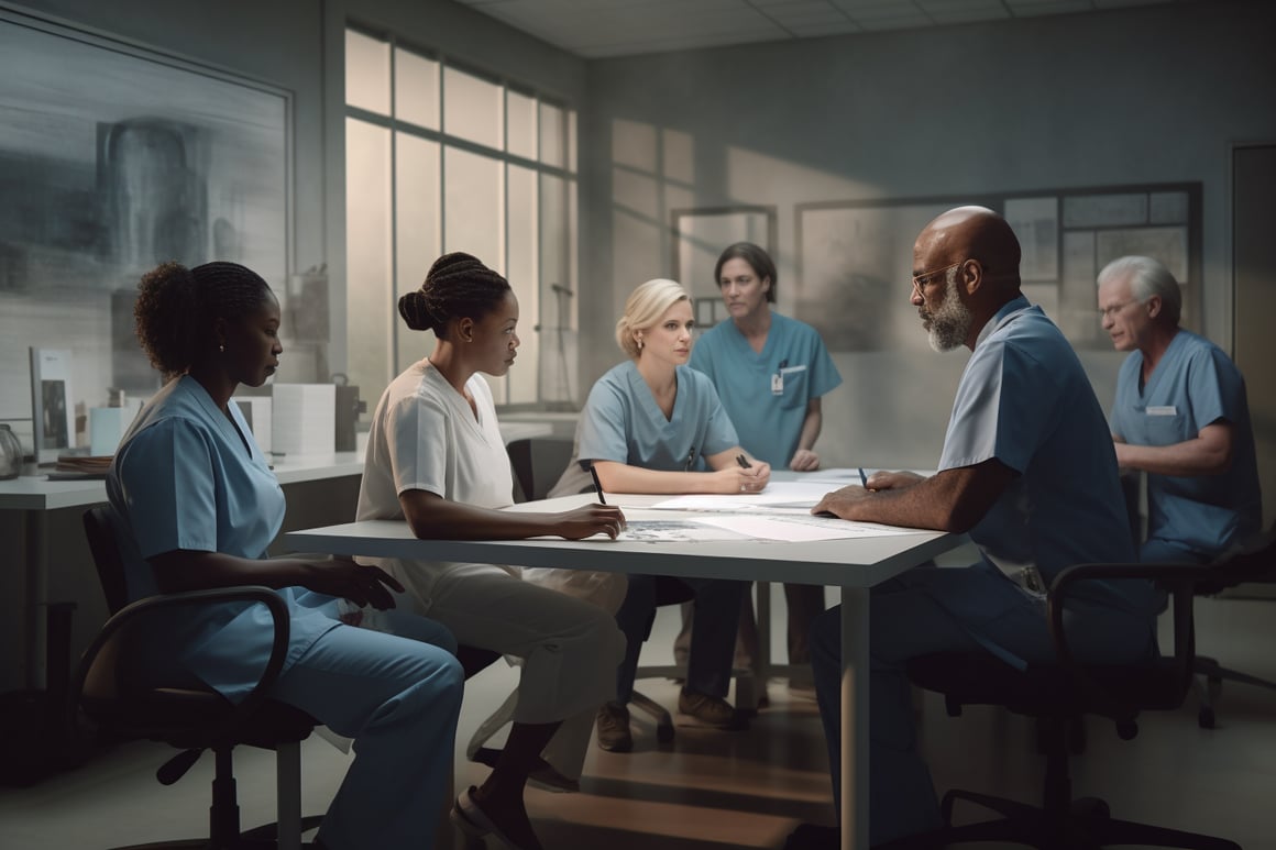 Healthcare Team Discussion in Photorealistic Detail