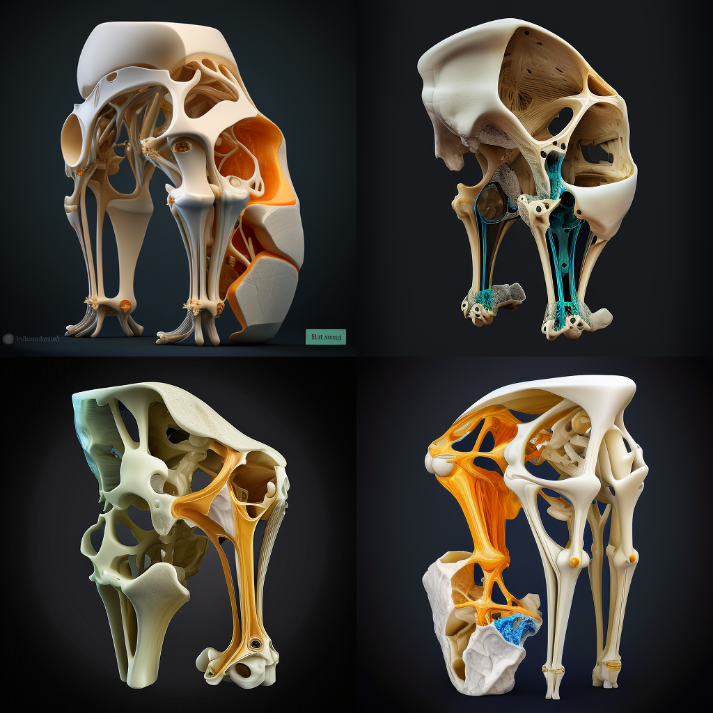 Detailed 8K Visualization of Isolated Tibial Bone with Meniscus and Ligaments
