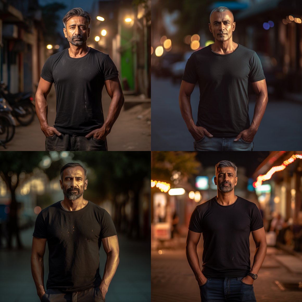 Midlife Journey: An Indian Man in Hyperrealistic Portrait