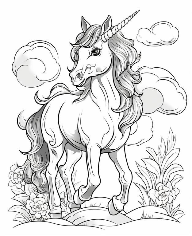 Mid-Journey Coloring Page for Kids Prompt | NeoPrompt