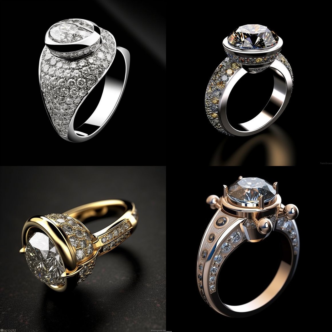 Harry Winston-Inspired Engagement Ring with a Cosmic Twist