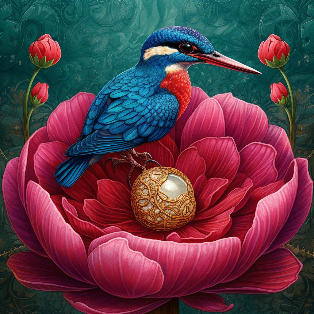 Halfway Voyage: The Sapphire Avian's Ruby Ring Encounter