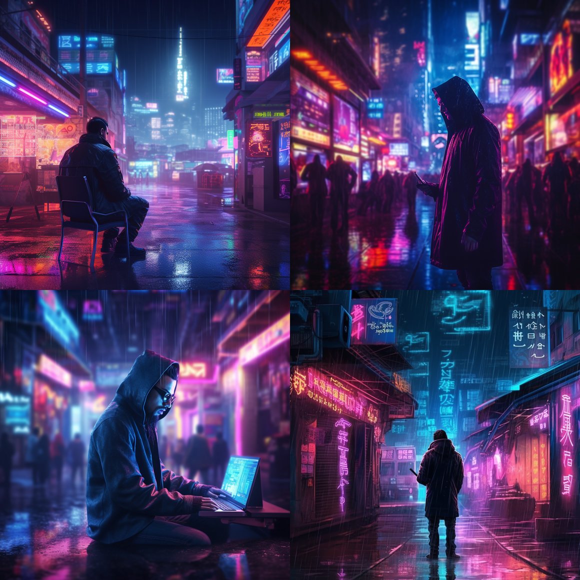 Neon Night Intrusion: A Cyberpunk Interlude