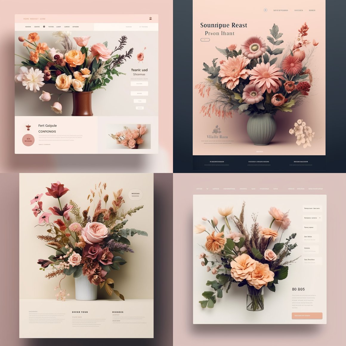 Revamping Flower Shop's UI Design with a Minimalistic and Romantic Approach