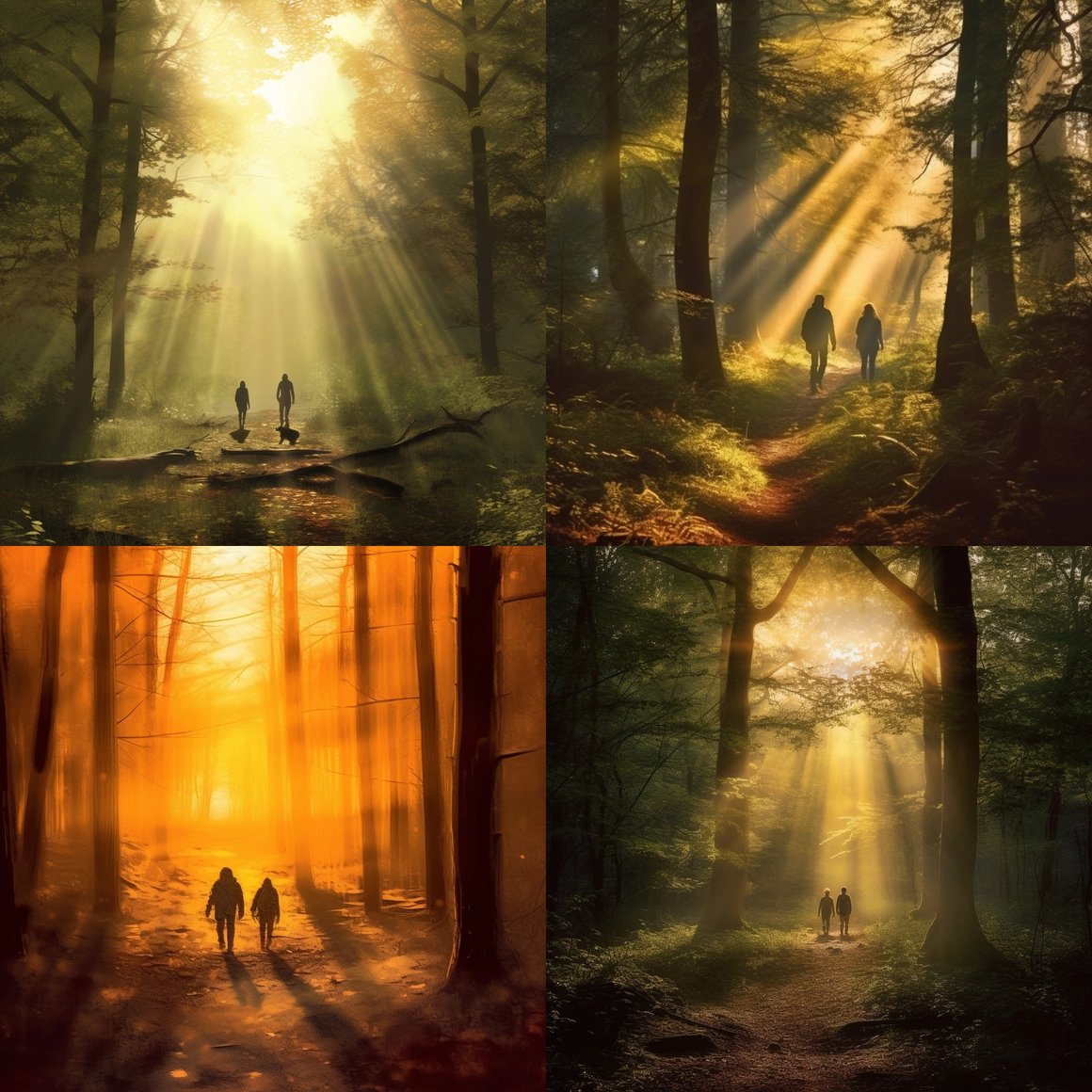 Sun-Kissed Forest Walk - An Aural Experience