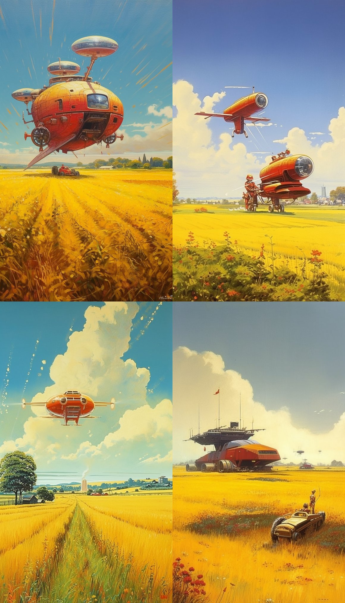 Harvesting Dreams: A Retrofuturistic Journey