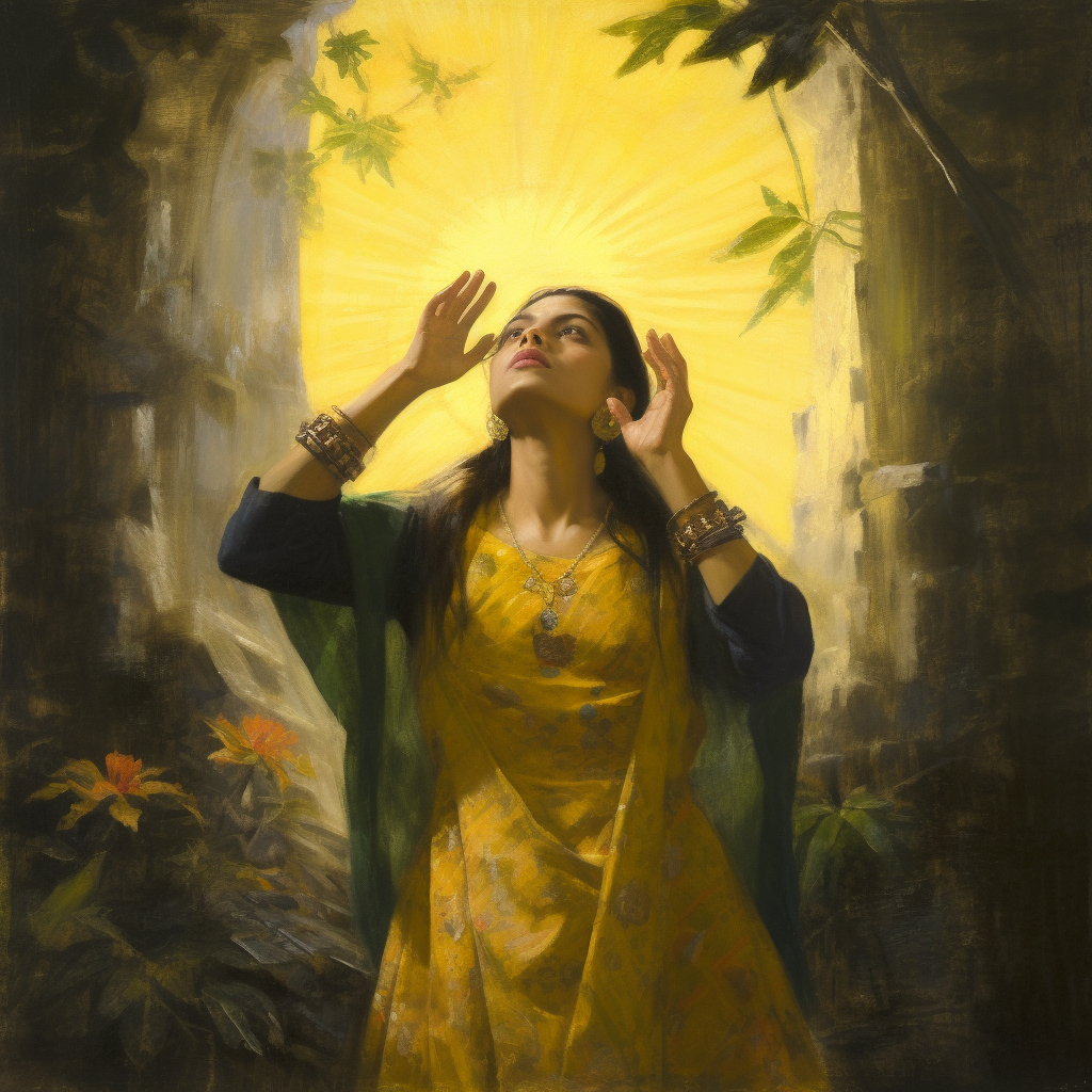Sun Worship: A Millais-style Indian Odyssey