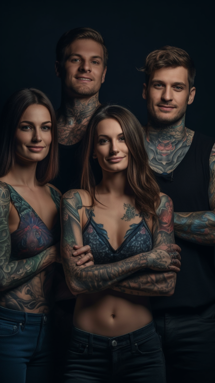 Sultry Gaze: A Cinematic Exploration of Tattoo Culture