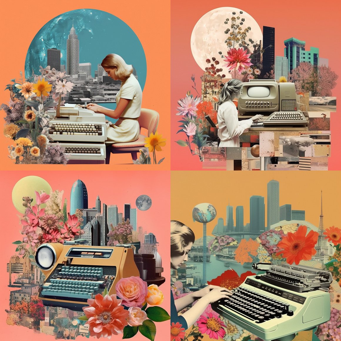 RetroFuturistic Voyage: A Mid-Century Digital Dream