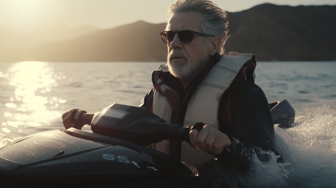 Midday Shock on Jet-ski: A P.T. Anderson Production