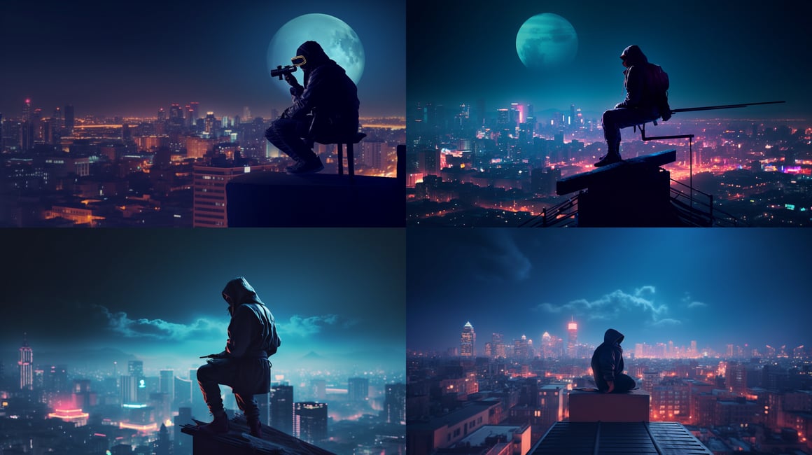 Neon Ninja: A Cityscape Journey