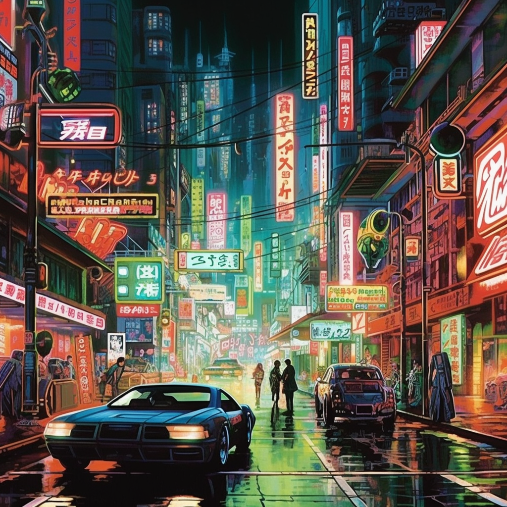 Neon Nights in Neo Tokyo: A Cyberpunk Odyssey