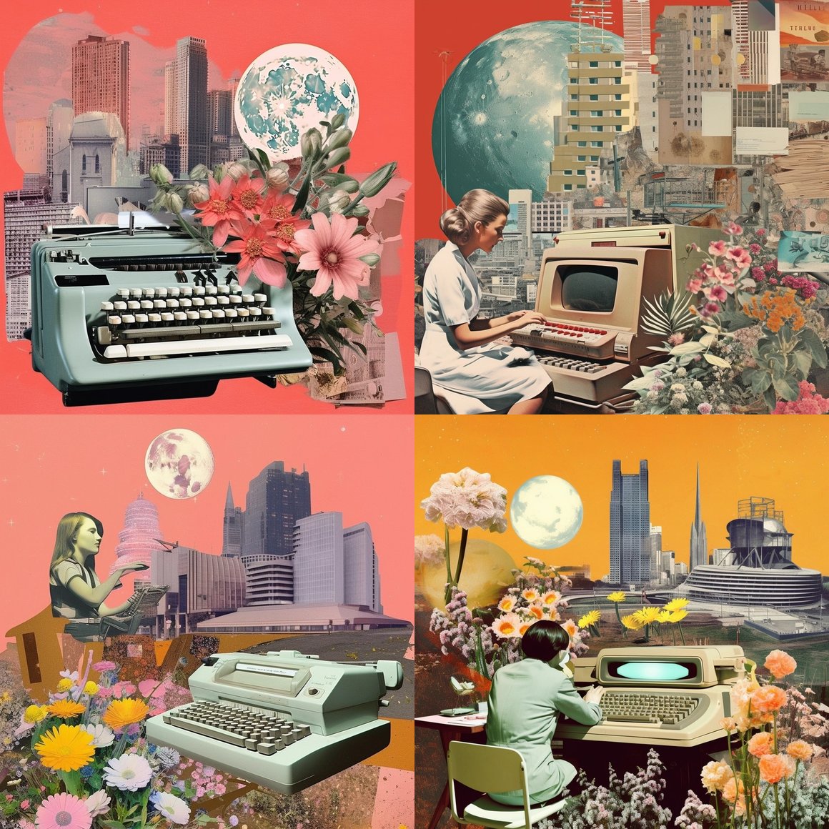 RetroFuturistic Voyage: A Mid-Century Digital Dream