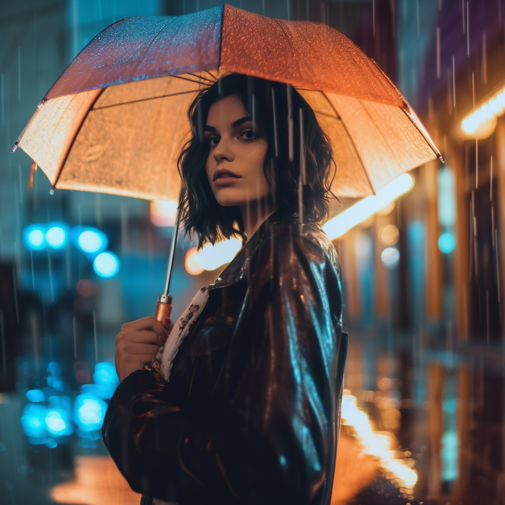 Neon Noir: A Rainy Mid-Journey Interlude