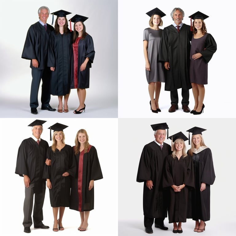 Hyper-realistic Portrait of Graduation Day with Parents Prompt | NeoPrompt