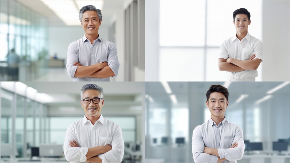 Chinese Professional in Bright Office Environment - Website Banner Image