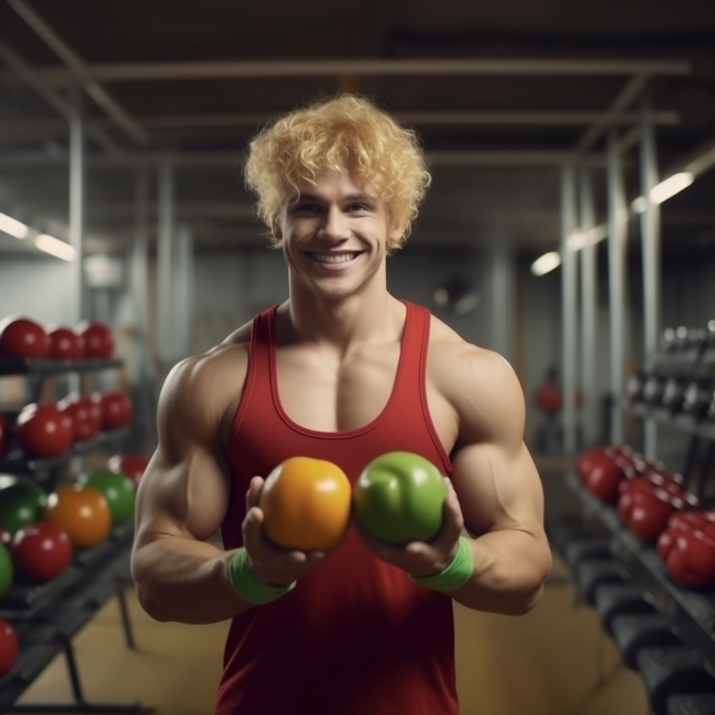 Circus Strength: Bicep Training Meets Apple Juggling in 4K