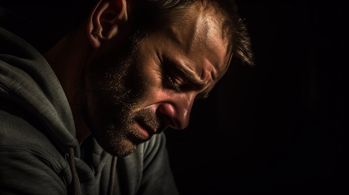 A Glimpse into Despair: Hyper-Realistic 16K Portrait