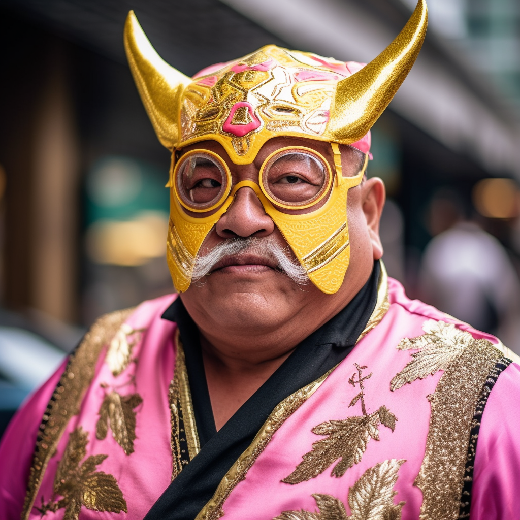 A Tokyo Tale of an Obese Artist's Journey in a Superhero Mexican Wrestling Mask