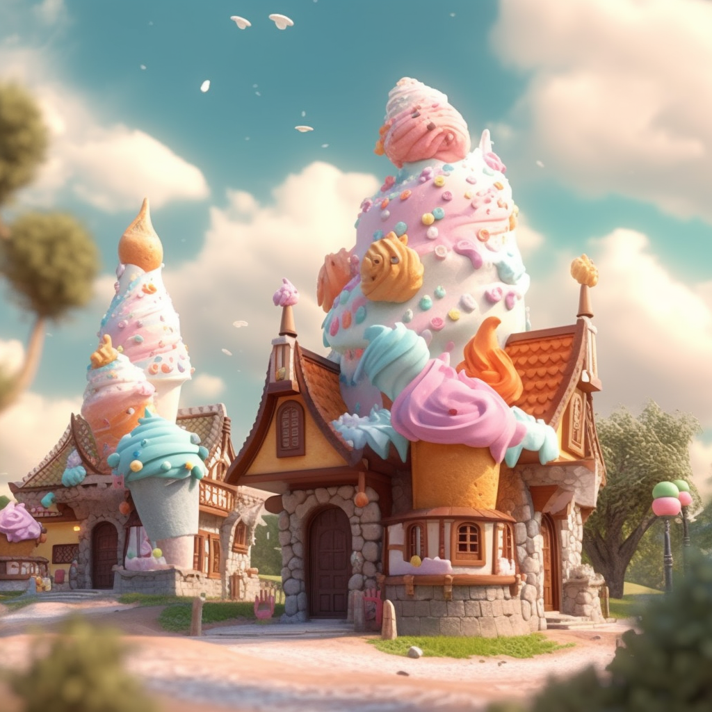 Sugar Sprite Residences: A Sweet Ice-Cream Fantasy in 4K