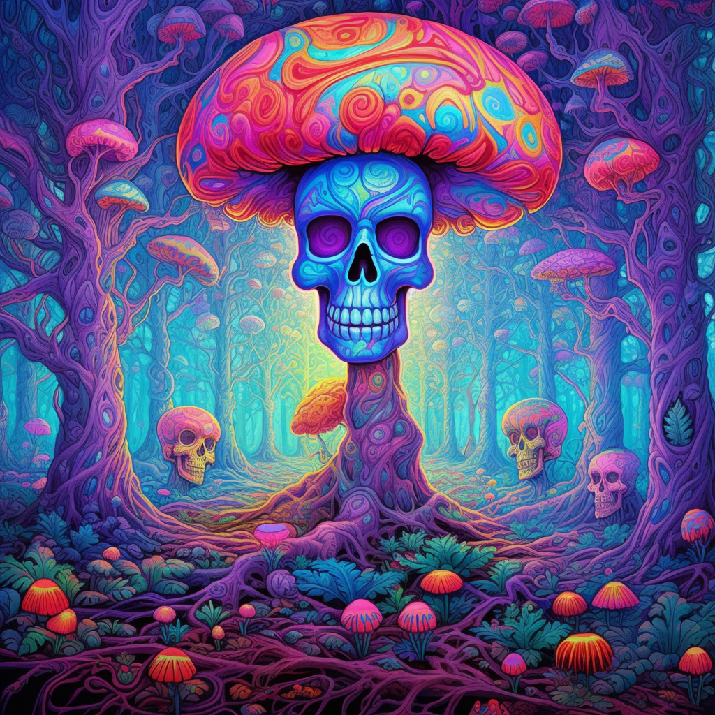 Sugar Skull Forest: A Psychedelic Mid-Journey Surprise
