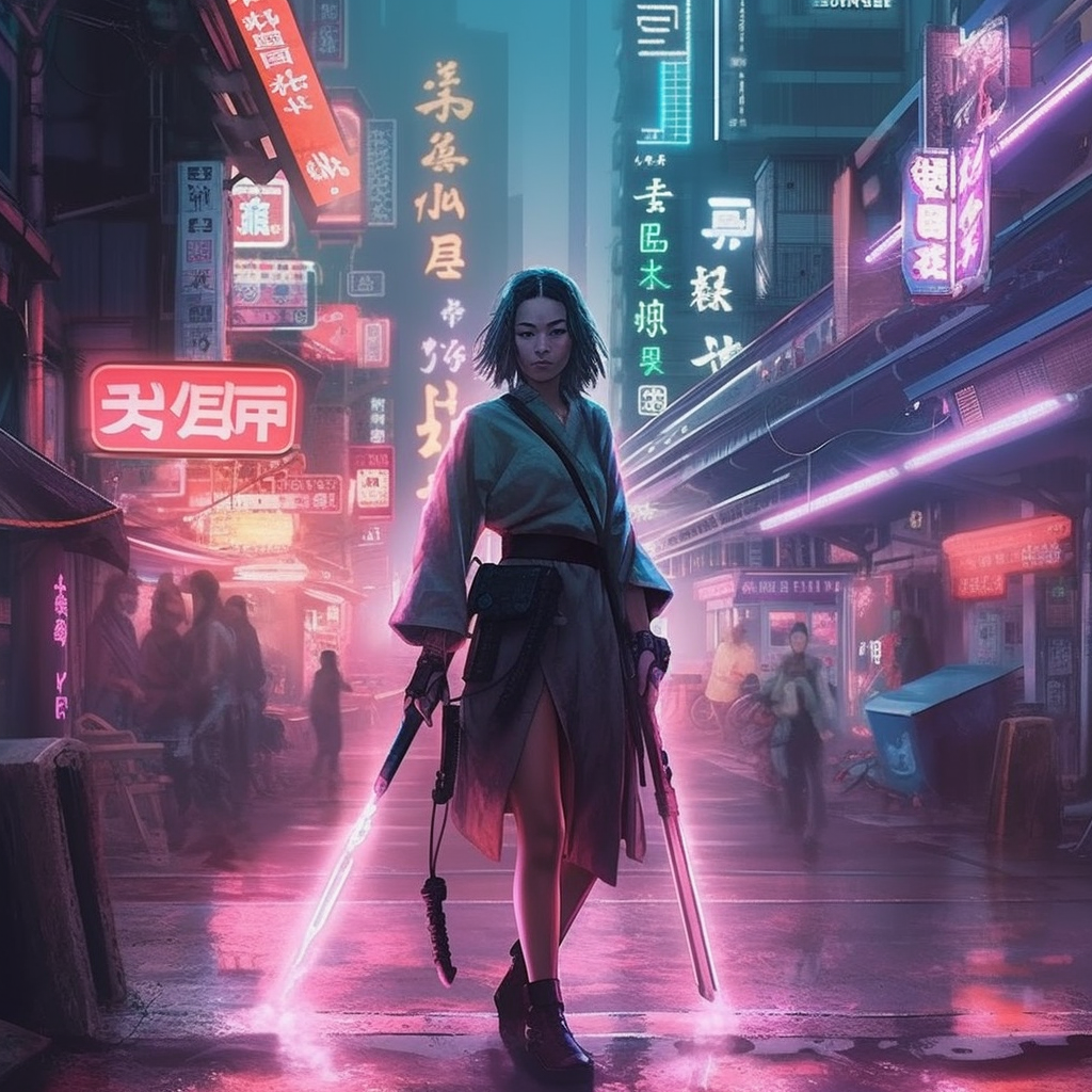 Neon Samurai: A Cyberpunk Journey