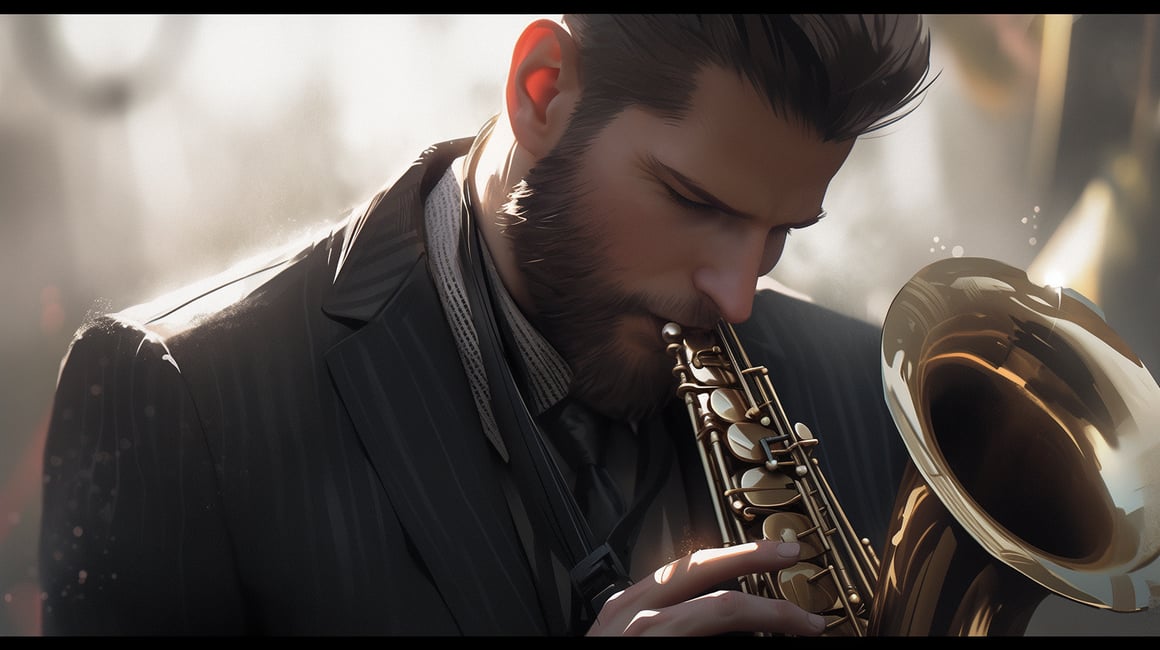 Cinematic Saxophonist: An Artistic Macro Journey