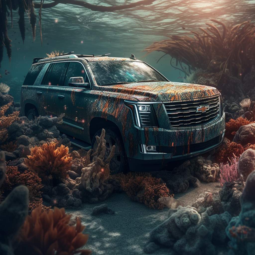 Submerged 2023 Cadillac Escalade Exploration