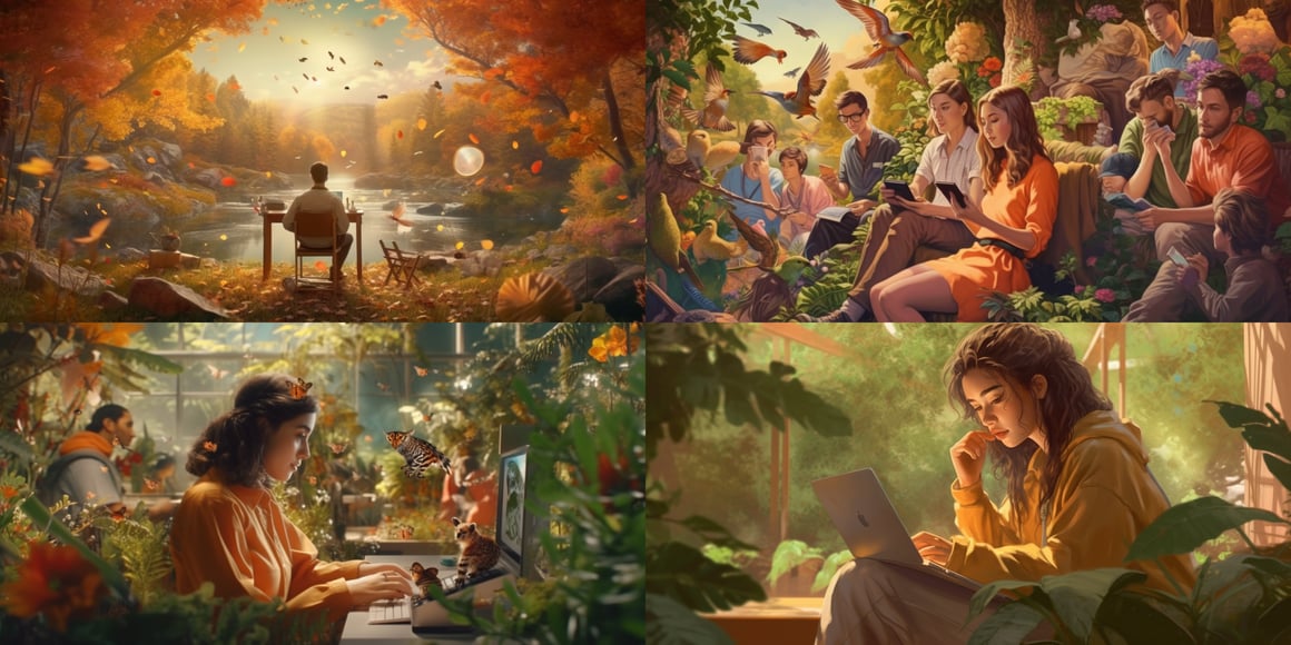 Harmonious Journey Through Tech and Nature in 8K