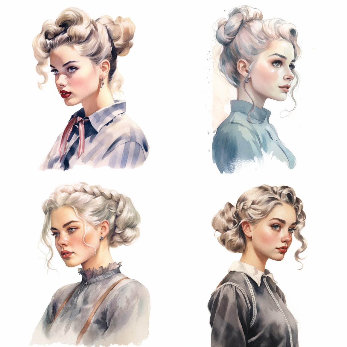 Retro Chic: A Watercolor Journey Midway