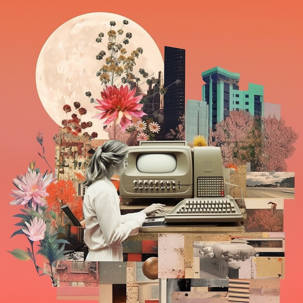 RetroFuturistic Voyage: A Mid-Century Digital Dream