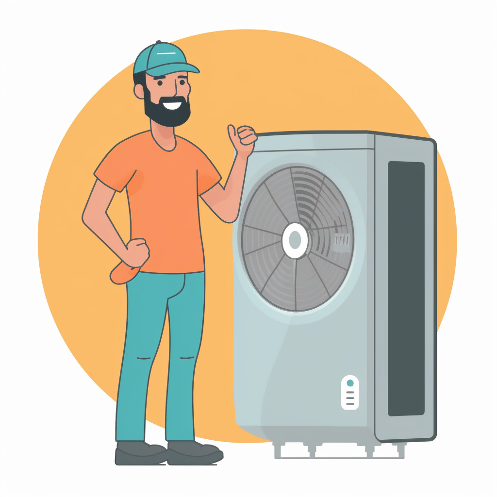 Happy Installer Adjusting Heat Pump: Version 5