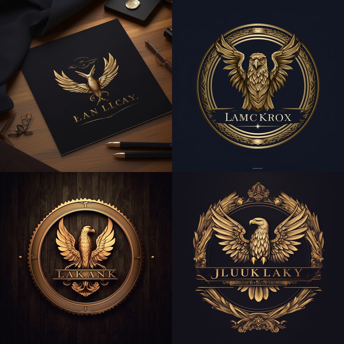 Halfway to Premium Fashion: Luxury Look USA Logo Design