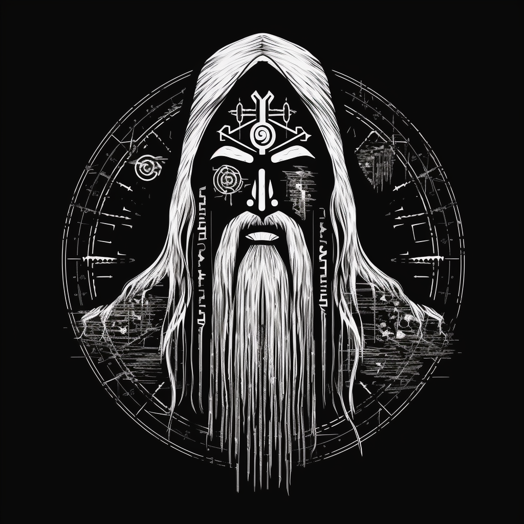Otherworldly Mythical Text-Led Logo Design for Cyber Aghori
