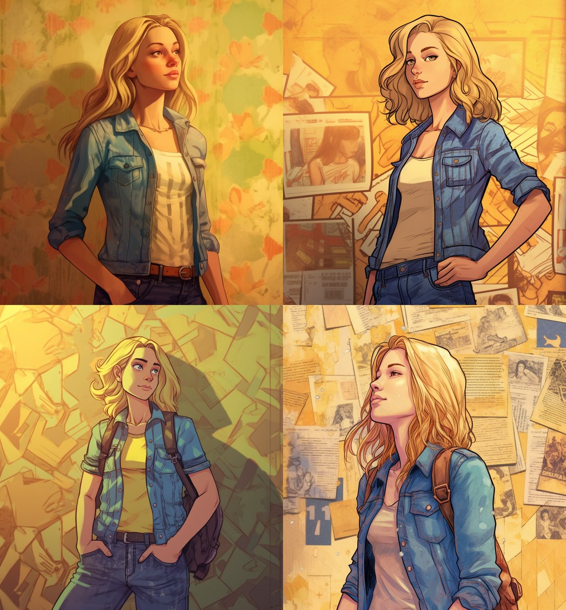 Artist's Portrait: The Denim-Clad Cartoon