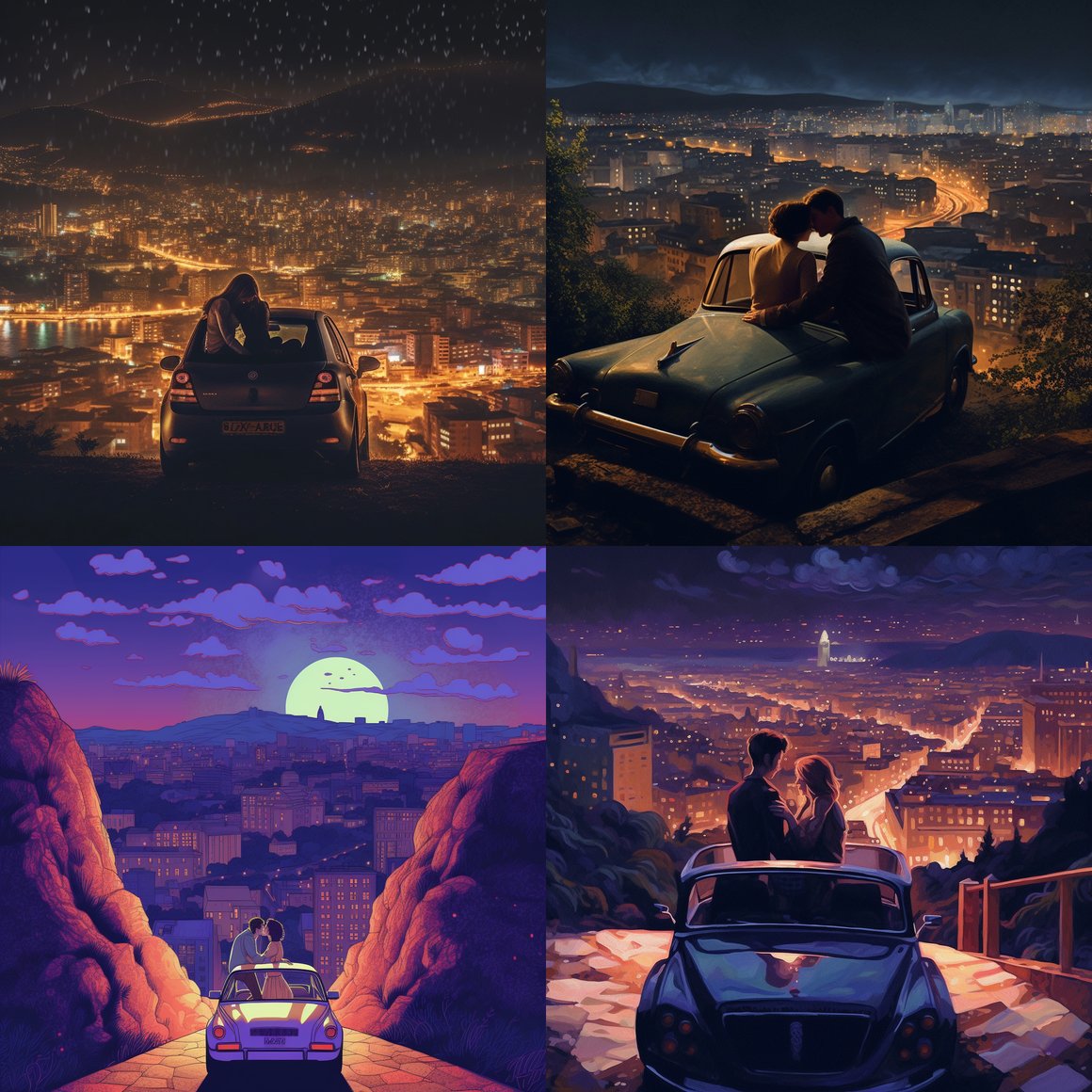 Midnight Clifftop Love