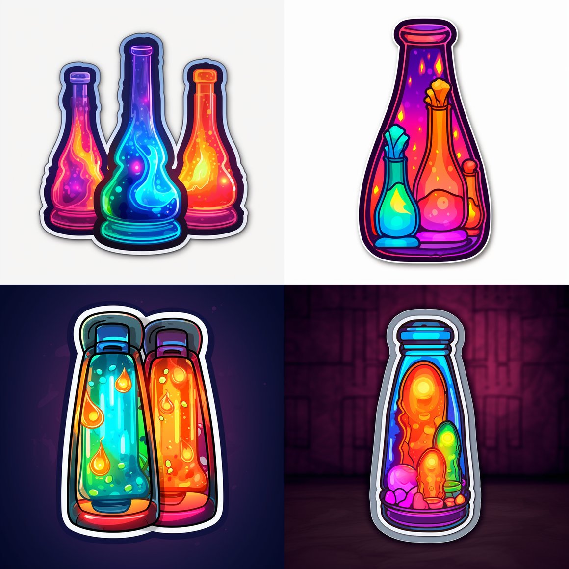 Retro Neon Lava Lamp Journey Checkpoint