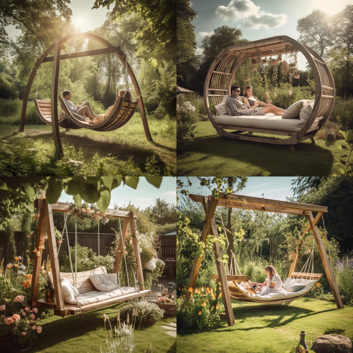 Summer Serenity: Garden Swing Edition