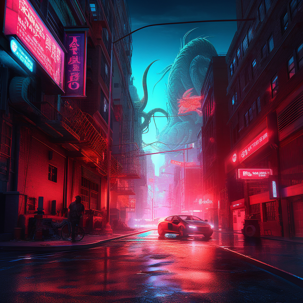 Neon Nights & Sky Beasts - Version 5, Scene 750