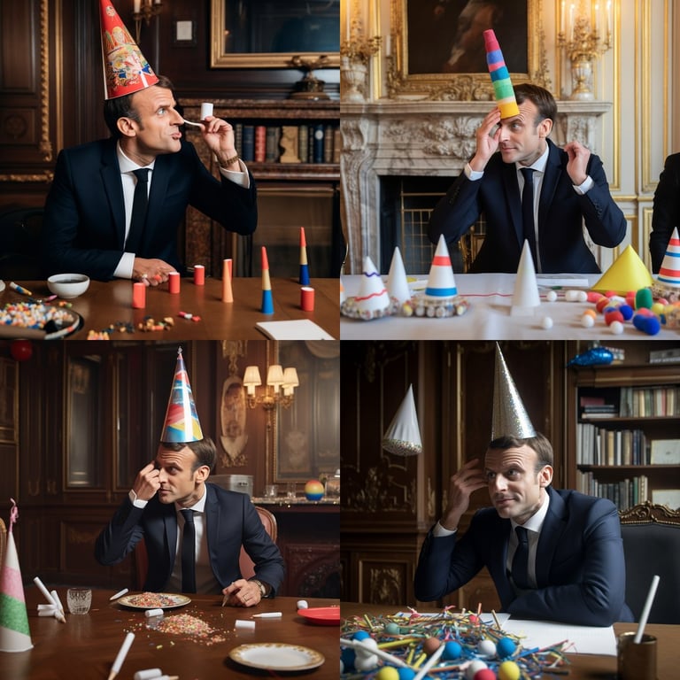 Emmanuel Macron's Fun Moment at the Élysée Palace Prompt | NeoPrompt