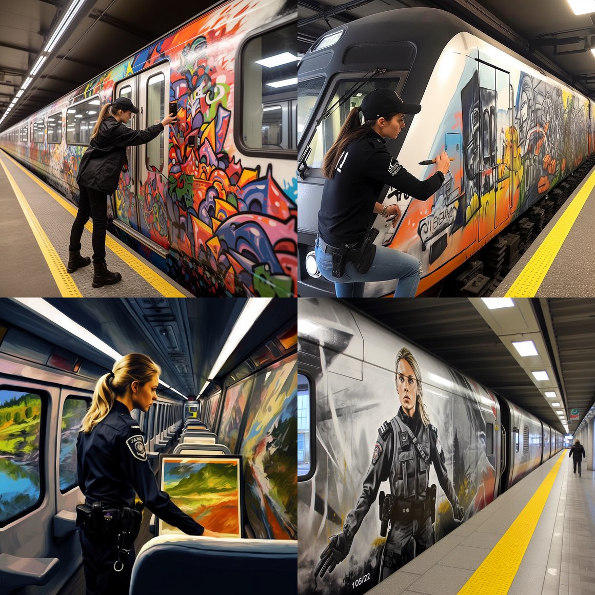 A Swiss Policewoman's Artistic Expression