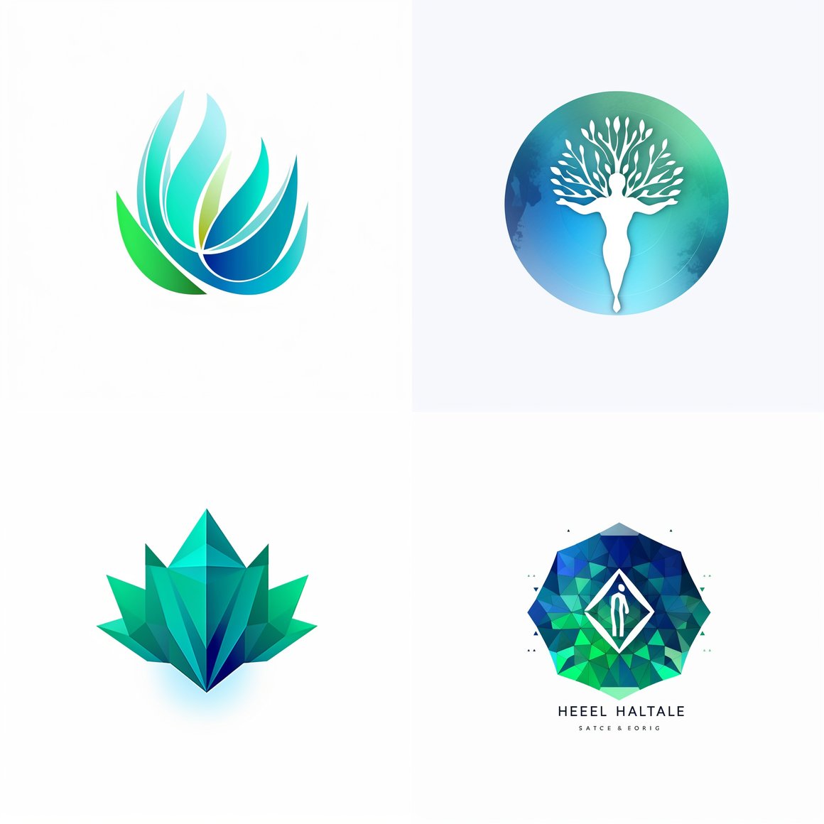 Healthy Lifestyle Education Logo Design Progress