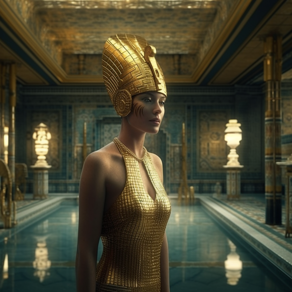 A Surrealistic 64K Journey Through Egyptian Futurism