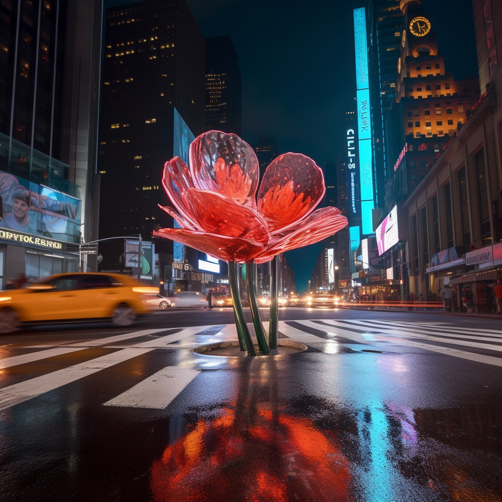 Midnight Blossom: An Urban Poppy in the Heart of NYC
