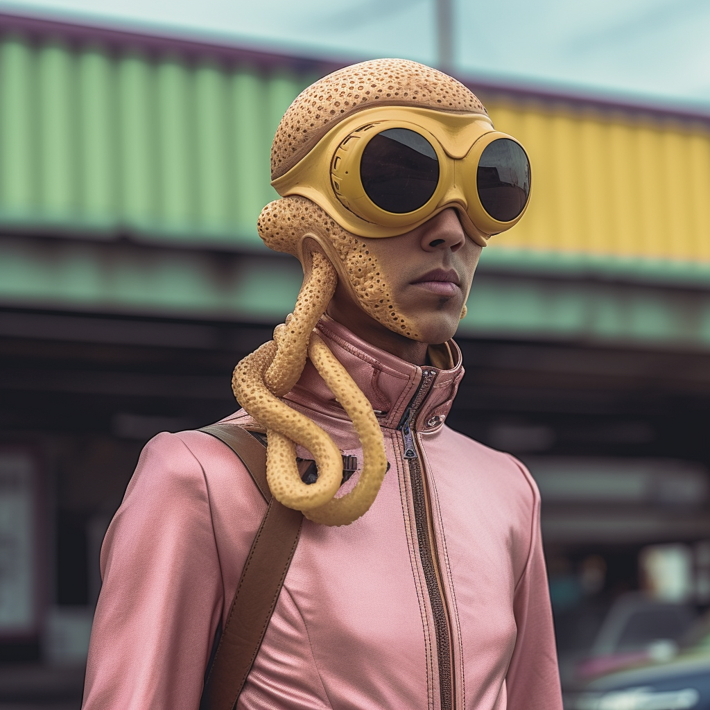 Retro Sci-Fi Extravaganza: Alien Superhero in La La Land