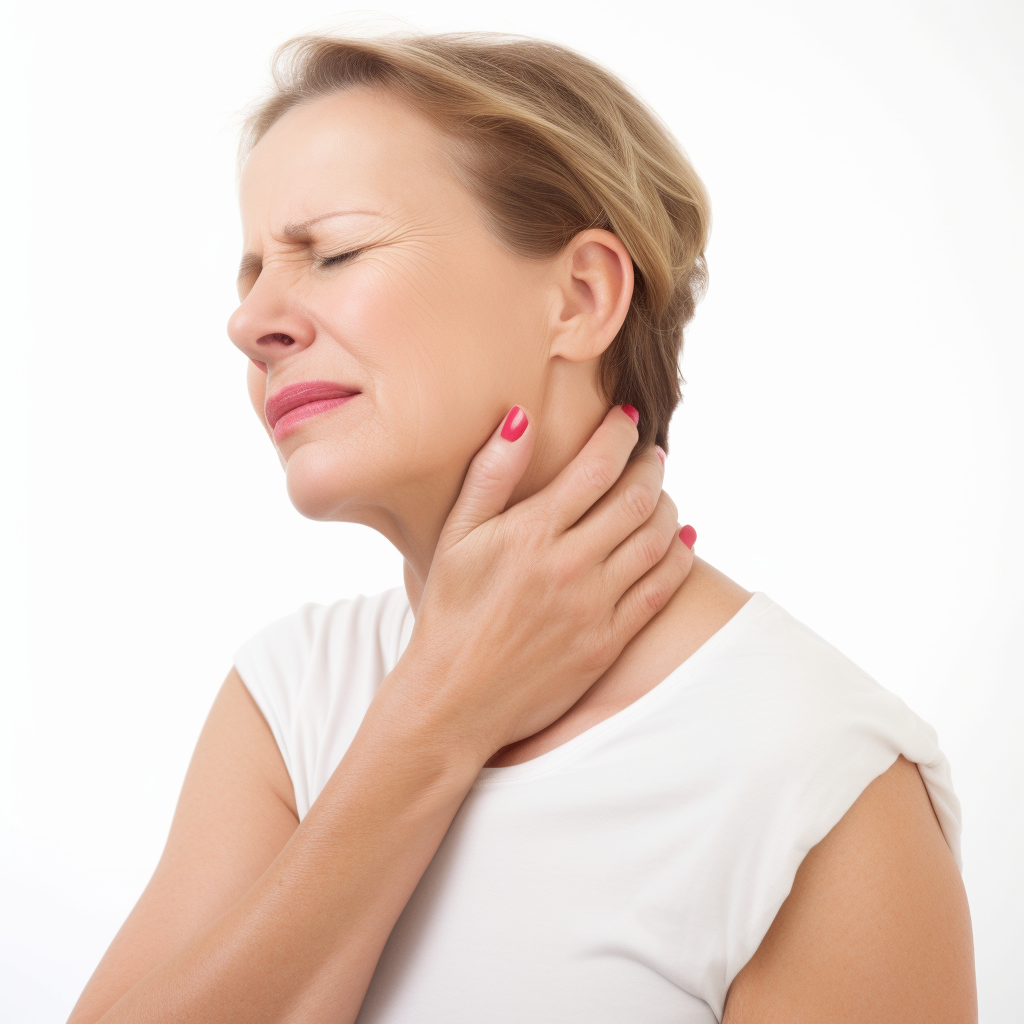 Middle-aged Woman Experience Neck Pain Version 5