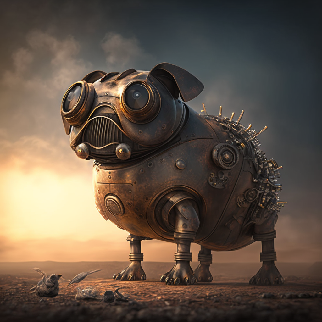 Steam Punk Pug: Robot Hybrid Journey