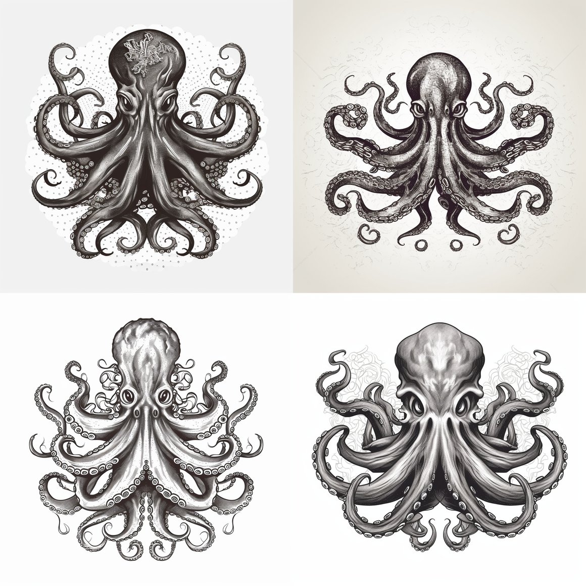 Nautical Octopus Voyage Illustration